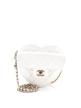Chanel Cc In Love Heart Bag Quilted #256625C47B